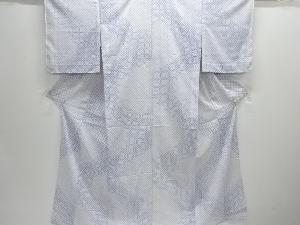 駒絽花菱模様小紋着物